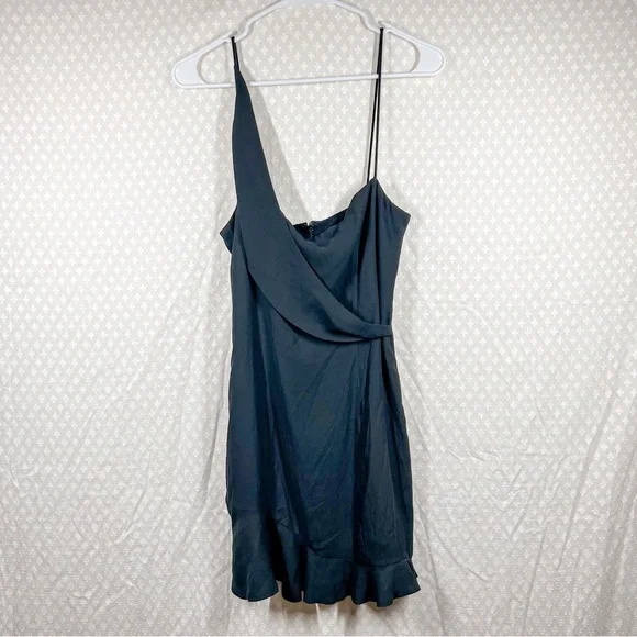 NBD Black Strappy Fox Mini Dress - Picture 2 of 5